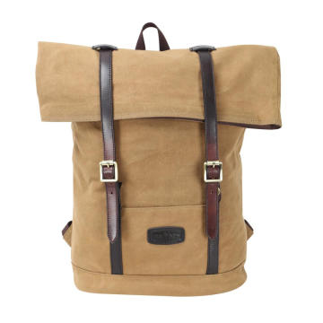 wholesale canvas and leather man women backpack bag